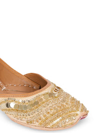 Thumbnail for House of Pataudi Embellished Square Toe Velvet Majoris