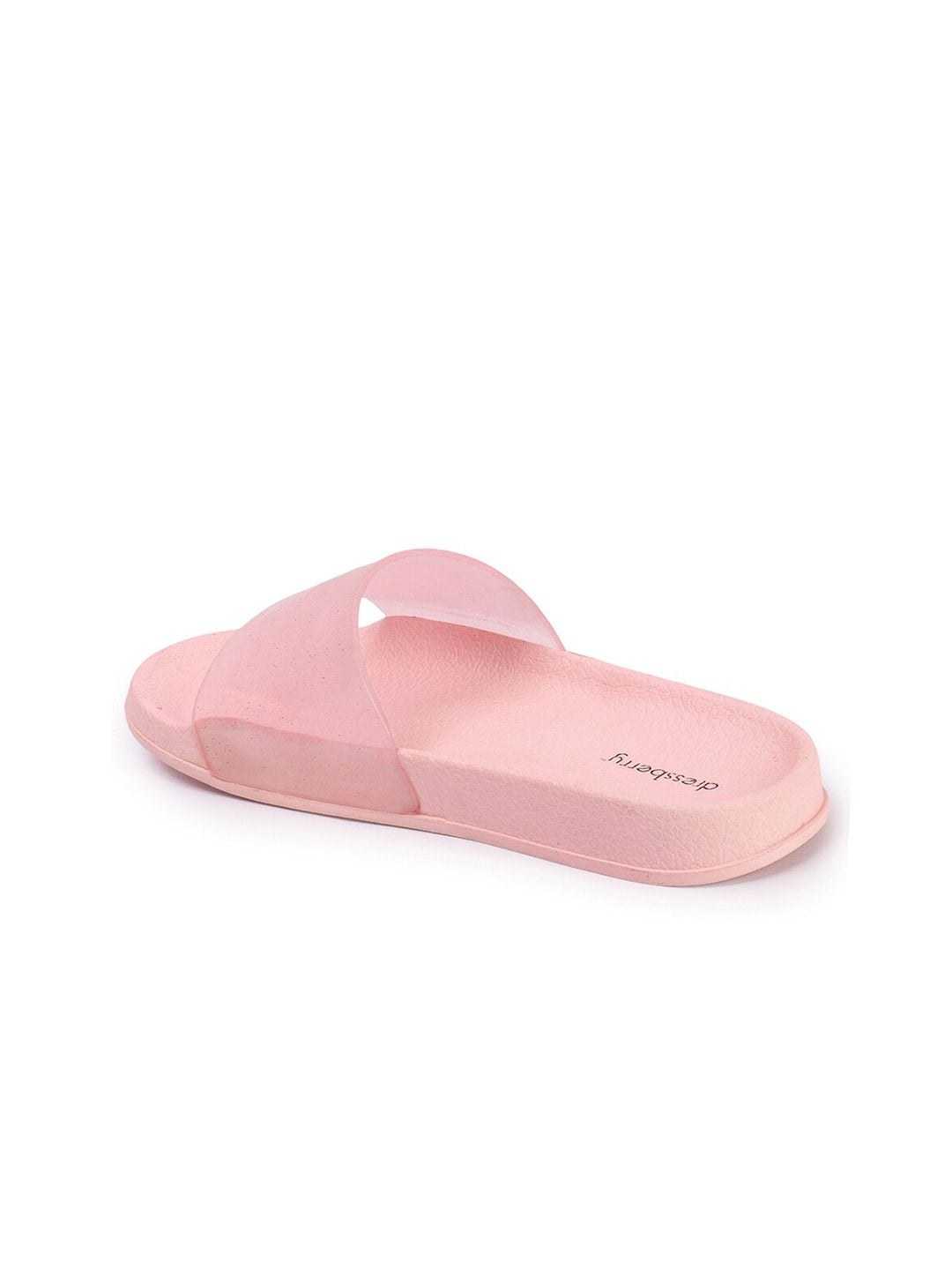 DressBerry Women Pink Embellished Sliders