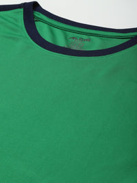 Thumbnail for Alcis Men Green Printed Slim Fit T-shirt - Distacart