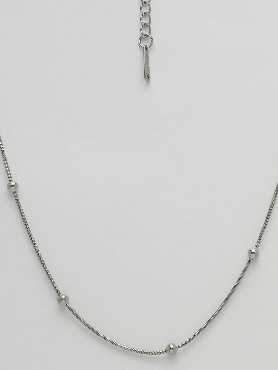 NVR Women's Set of 2 Silver & Gold Rhodium-Plated Minimal Chain