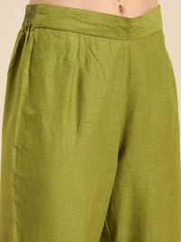 Thumbnail for Anouk Women Ethnic Motifs Dyed Regular Pure Cotton Kurta with Trousers & Dupatta - Distacart