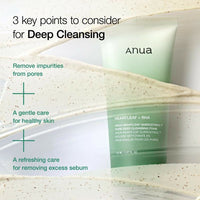 Thumbnail for Anua Heartlef Quercetinol Pore Deep Cleansing Foam - Korean Skincare