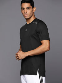 Thumbnail for Adidas Brand Logo Printed Detail Slim Fit HIIT ELV Training T-shirt - Distacart