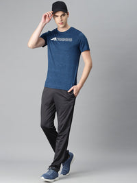 Thumbnail for Alcis Men Typography Printed Anti Static Slim Fit Sports T-shirt - Distacart