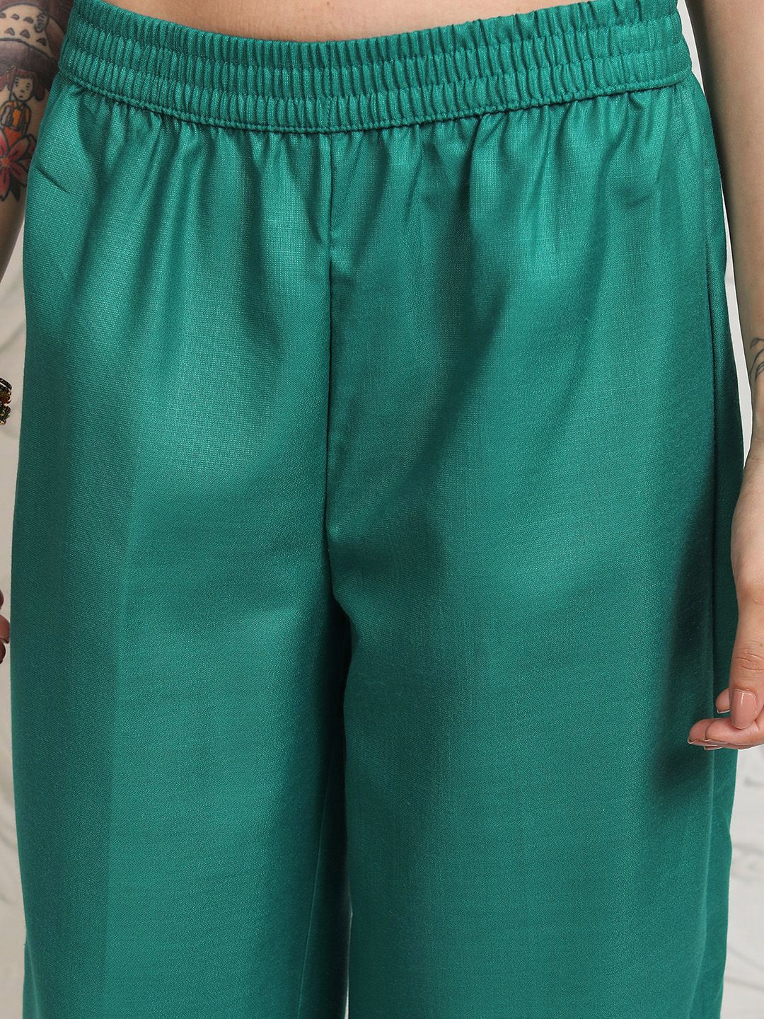 Vishudh Women Ethnic Motifs Printed Regular Kurta with Palazzos & With Dupatta - Distacart