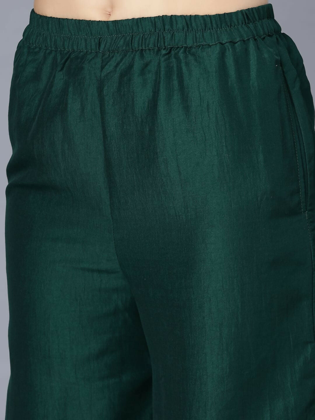 Myshka Women's Green Solid Party Kurta Sets - Distacart