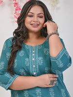 Thumbnail for Swasti Ethnic Motifs Printed Pure Cotton Kurta - Distacart