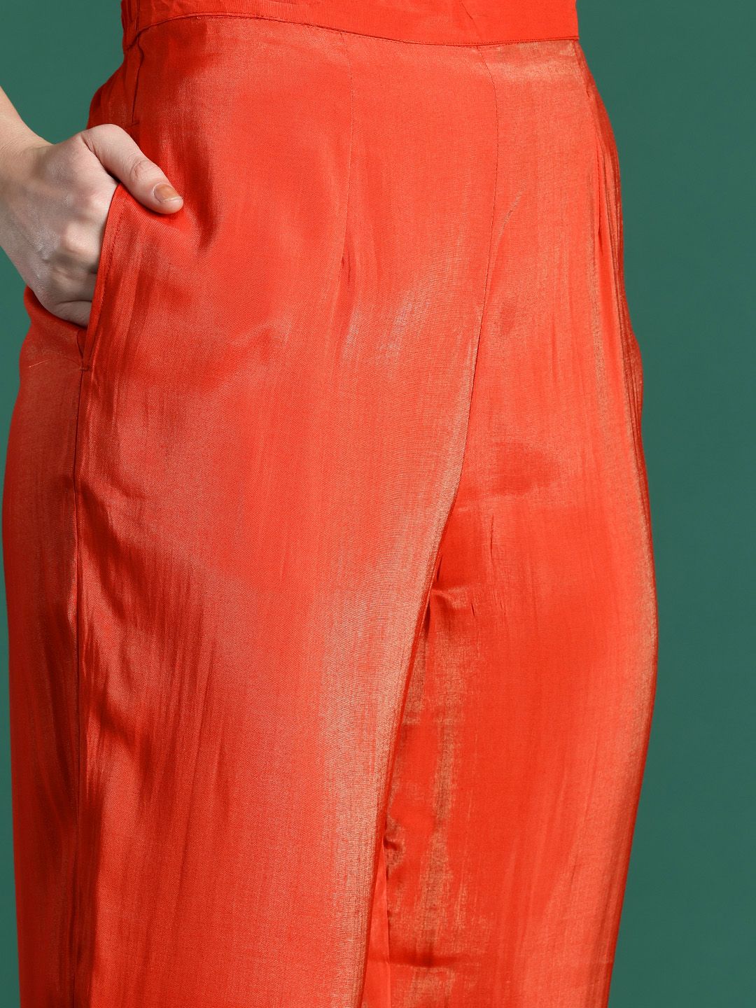 Indo Era Floral Embroidered Kurta with Trousers & With Dupatta