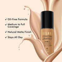 Thumbnail for Milani Conceal + Perfect 2-In-1 Foundation + Concealer - Tan - Distacart