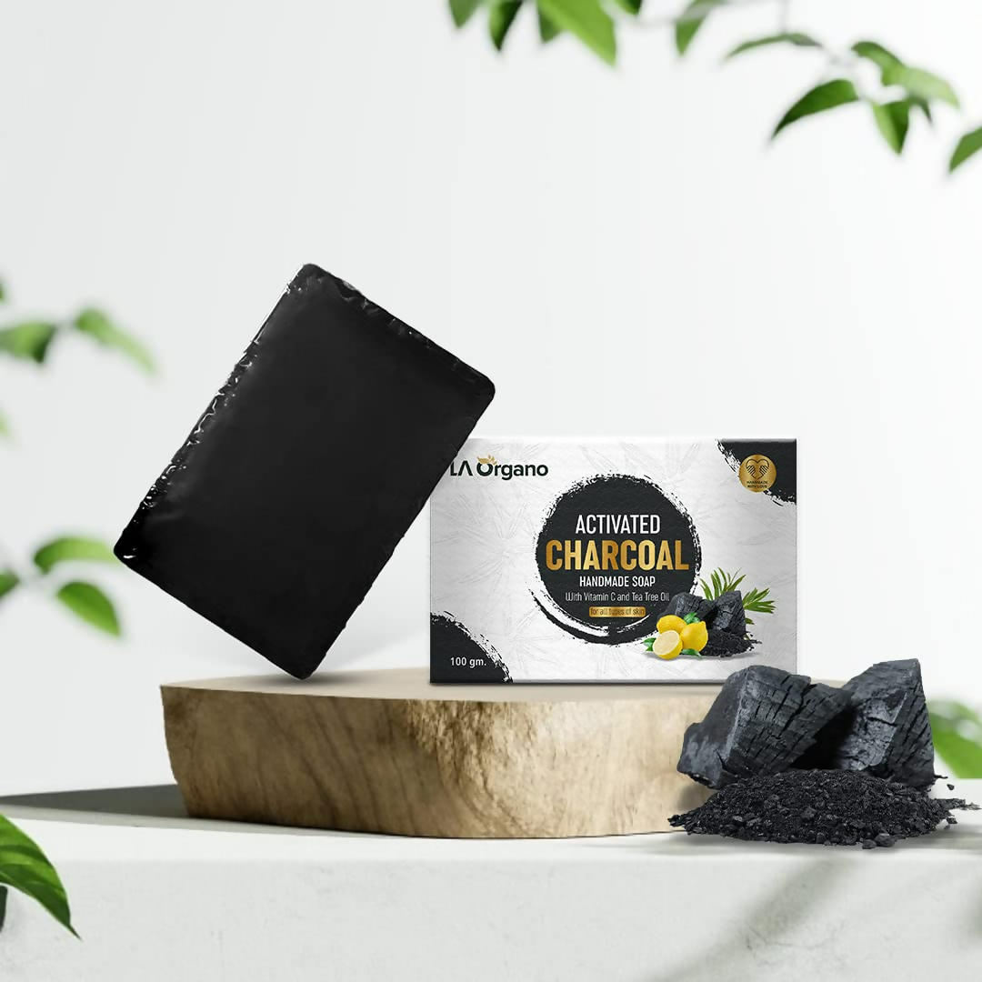 LA Organo Charcoal Handmade Soap - Distacart