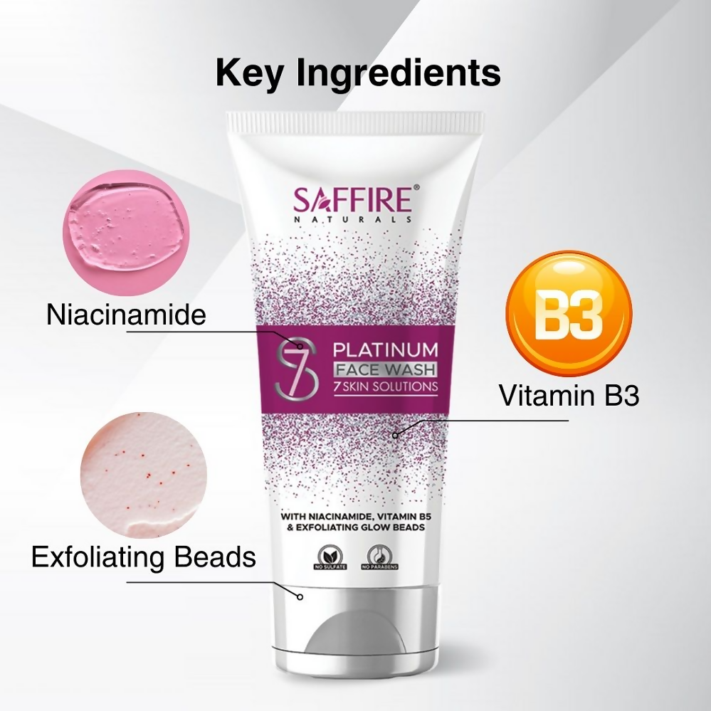 Saffire Naturals S7 Platinum Face Wash - Distacart