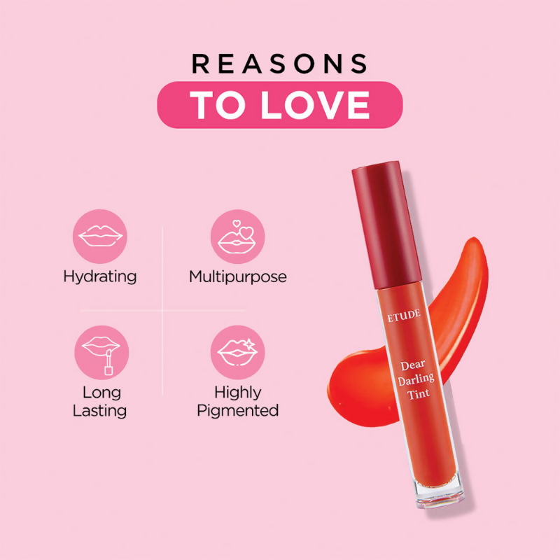 Etude House Dear Darling Water Gel Lip And Cheek Tint Lipstick - Pk002 - Distacart