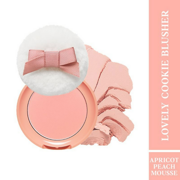 Etude House Lovely Cookie Pressed Powder Blush - Apricot Pea - Distacart