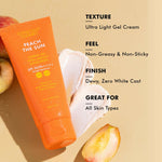 Thumbnail for Conscious Chemist Peach The Sun Hybrid Gel Sunscreen SPF 50 PA ++++ - Distacart
