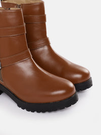 Thumbnail for Roadster The Lifestyle Co. Women Mid Top Regular Boots With Buckle Detail