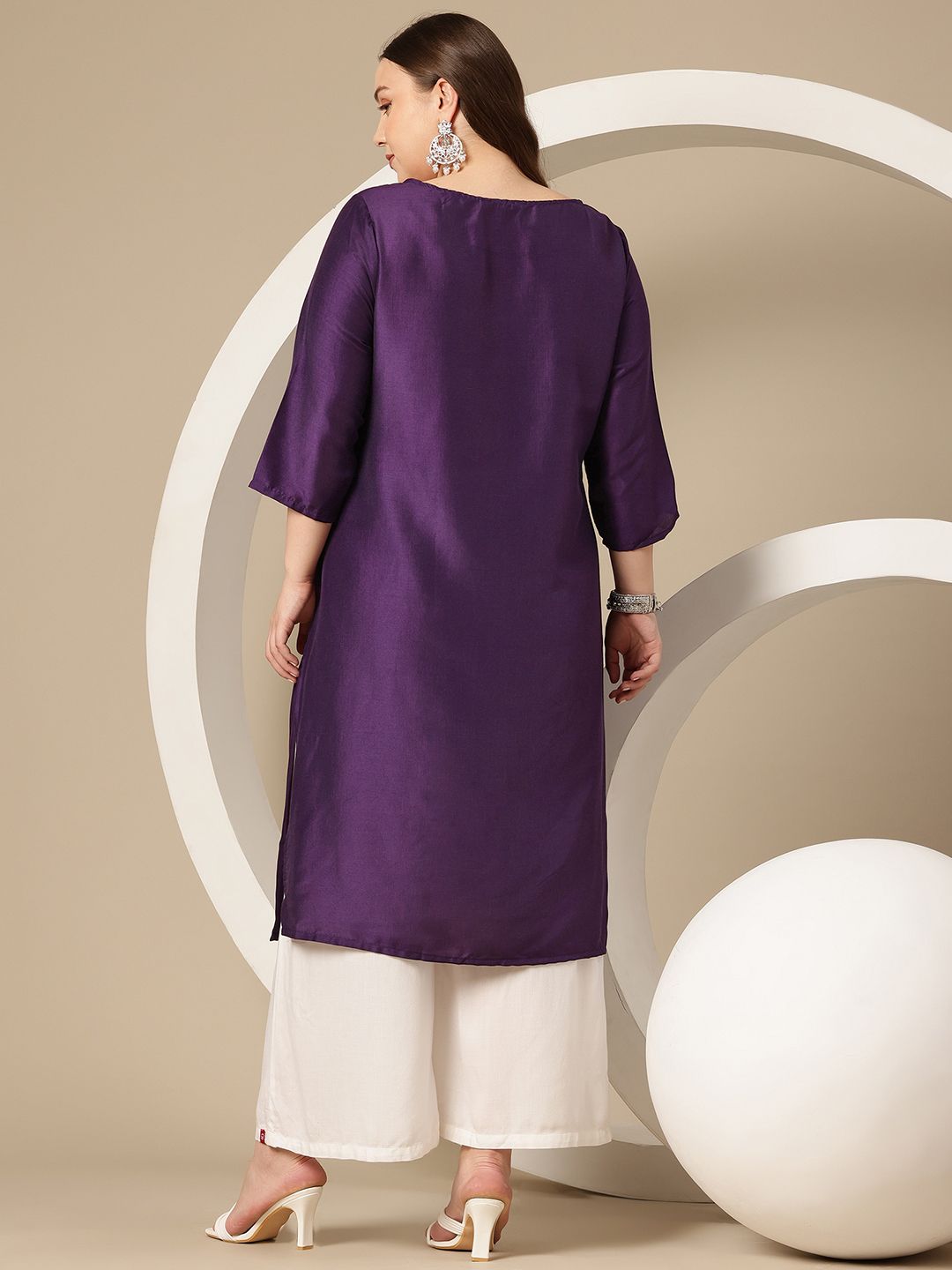 Sztori Plus Size Geometric Print Kurta - Distacart