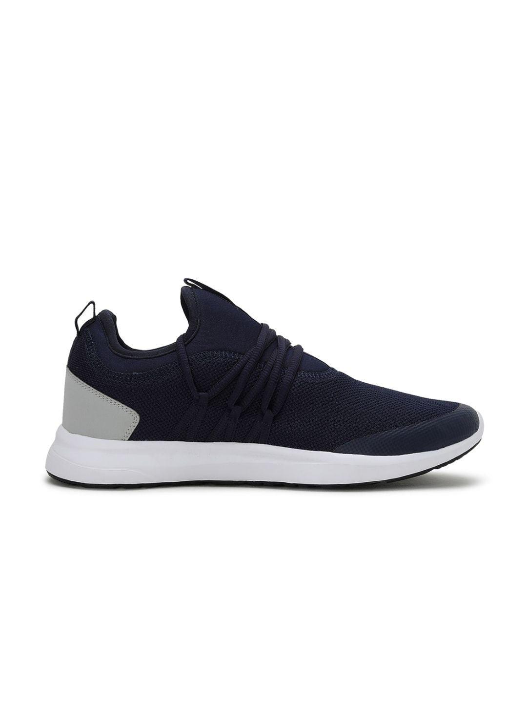 Puma Men Navy Blue Woven Design Skipper Sneakers