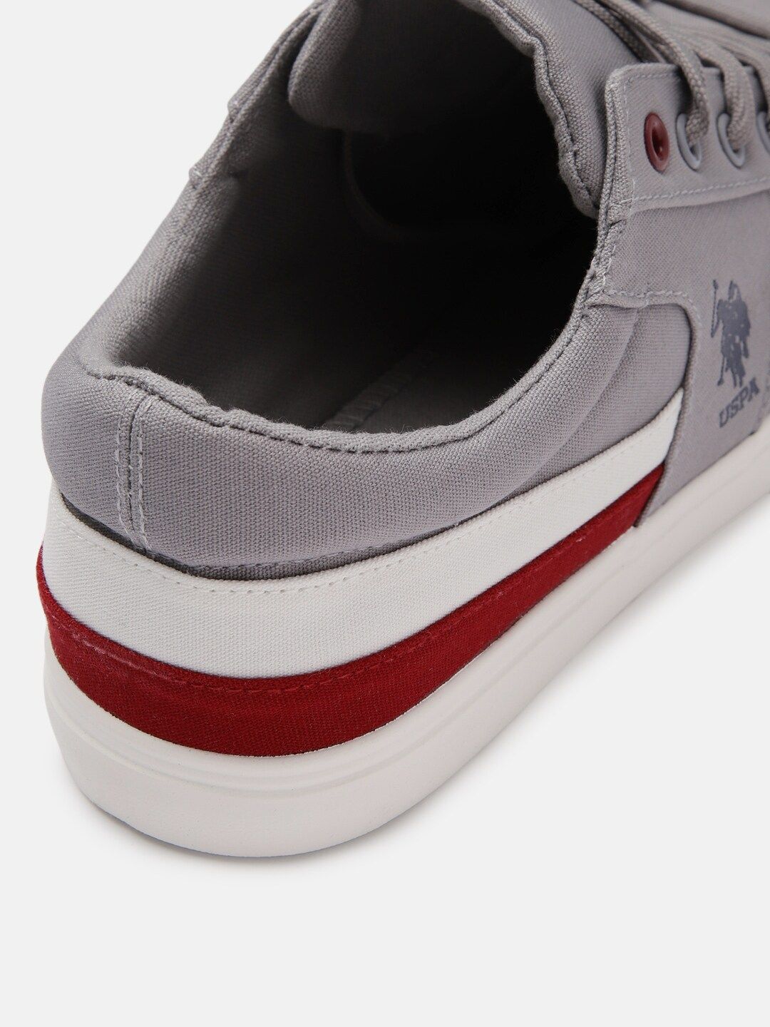 U.S. Polo Assn. U.S. Polo Assn Men Grey Solid Sneakers