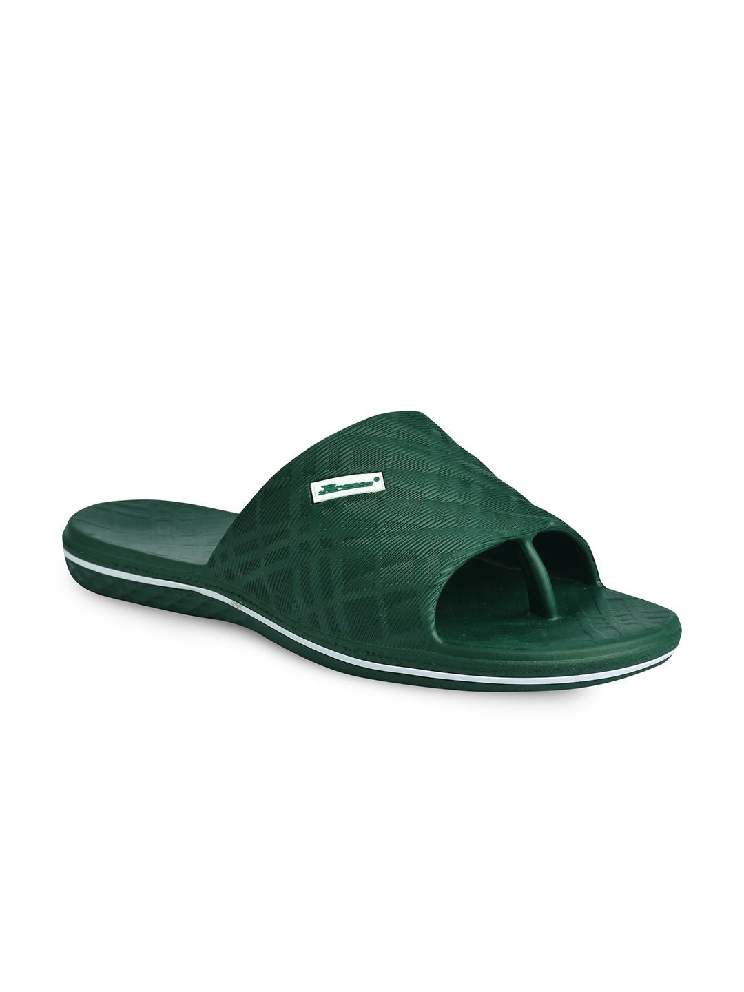 Paragon Men Green & White Rubber Sliders