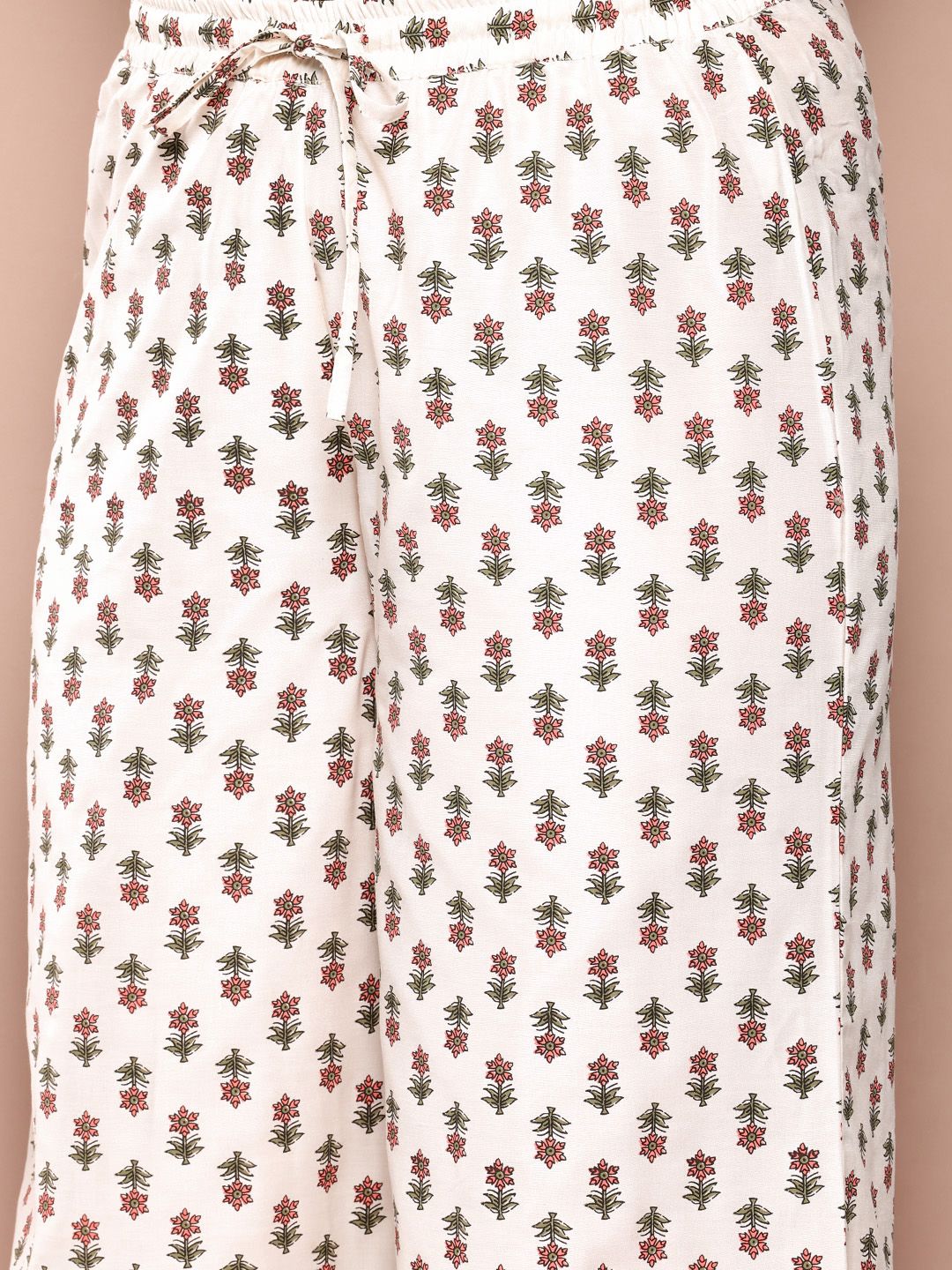 Sztori Plus Size Floral Printed Regular Gotta Patti Kurta with Palazzos - Distacart