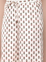 Thumbnail for Sztori Plus Size Floral Printed Regular Gotta Patti Kurta with Palazzos - Distacart