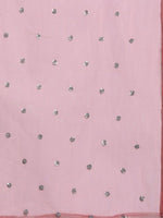 Thumbnail for Sztori Plus Size Floral Embroidered Regular Chanderi Silk Kurta & Trousers With Dupatta - Distacart