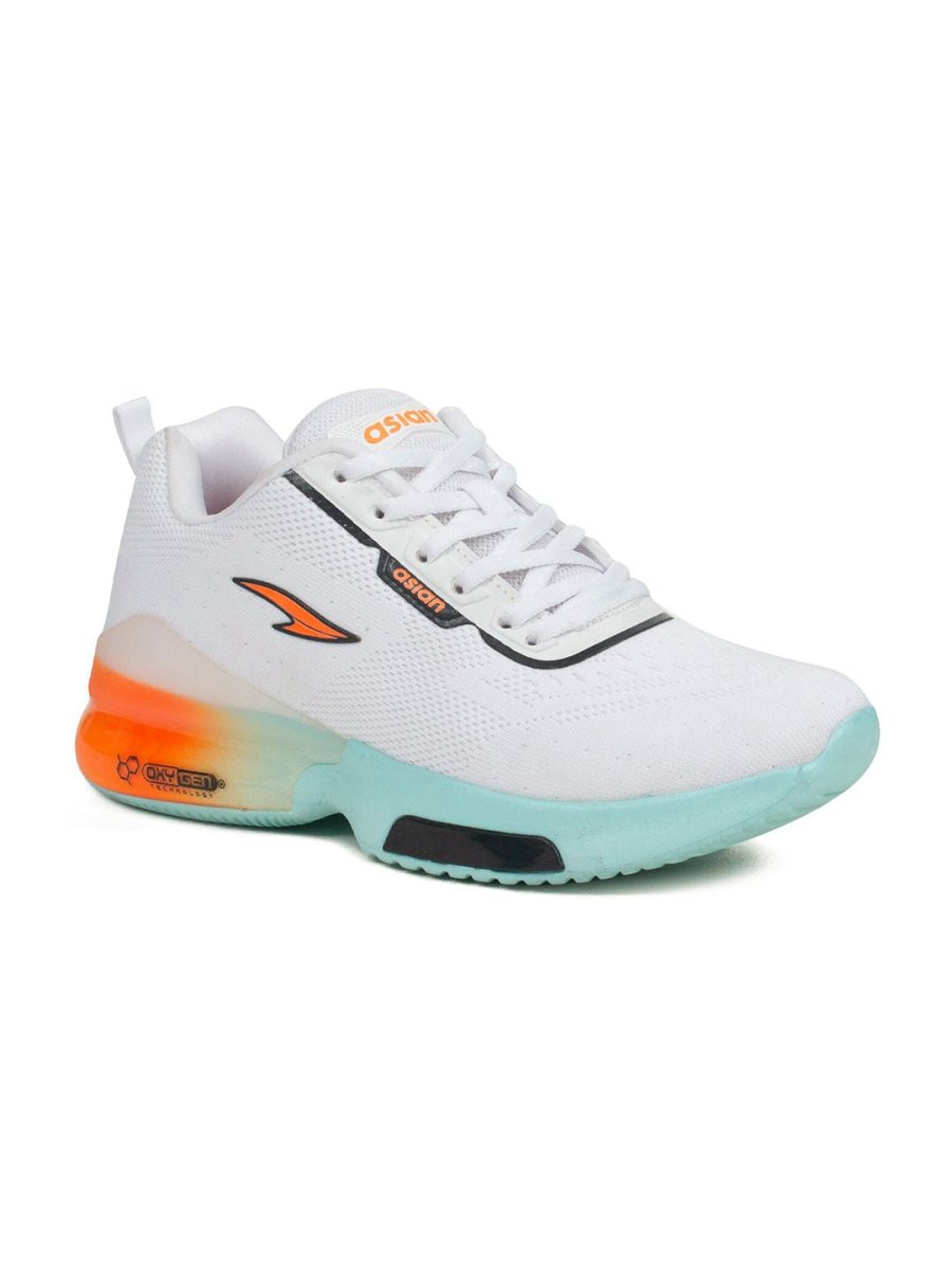 ASIAN Men White Mesh Running Shoes
