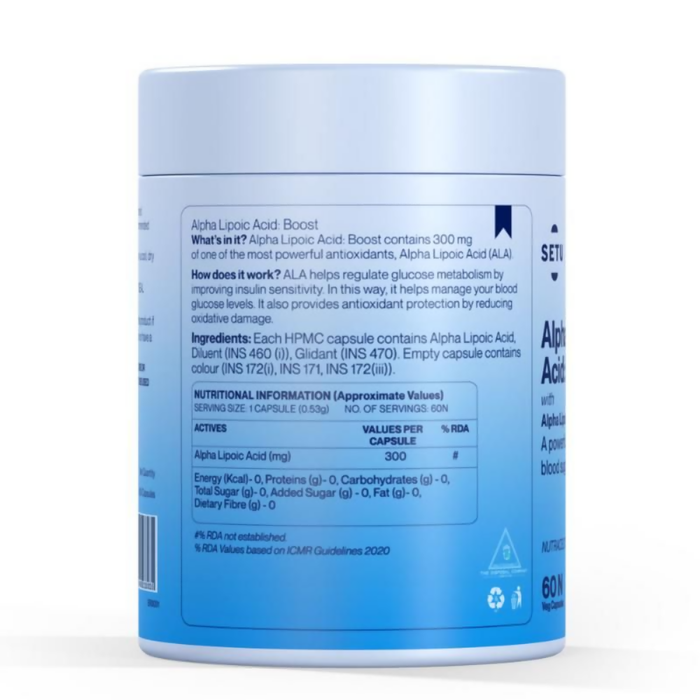 Setu Alpha Lipoic Acid 300 mg Tablets