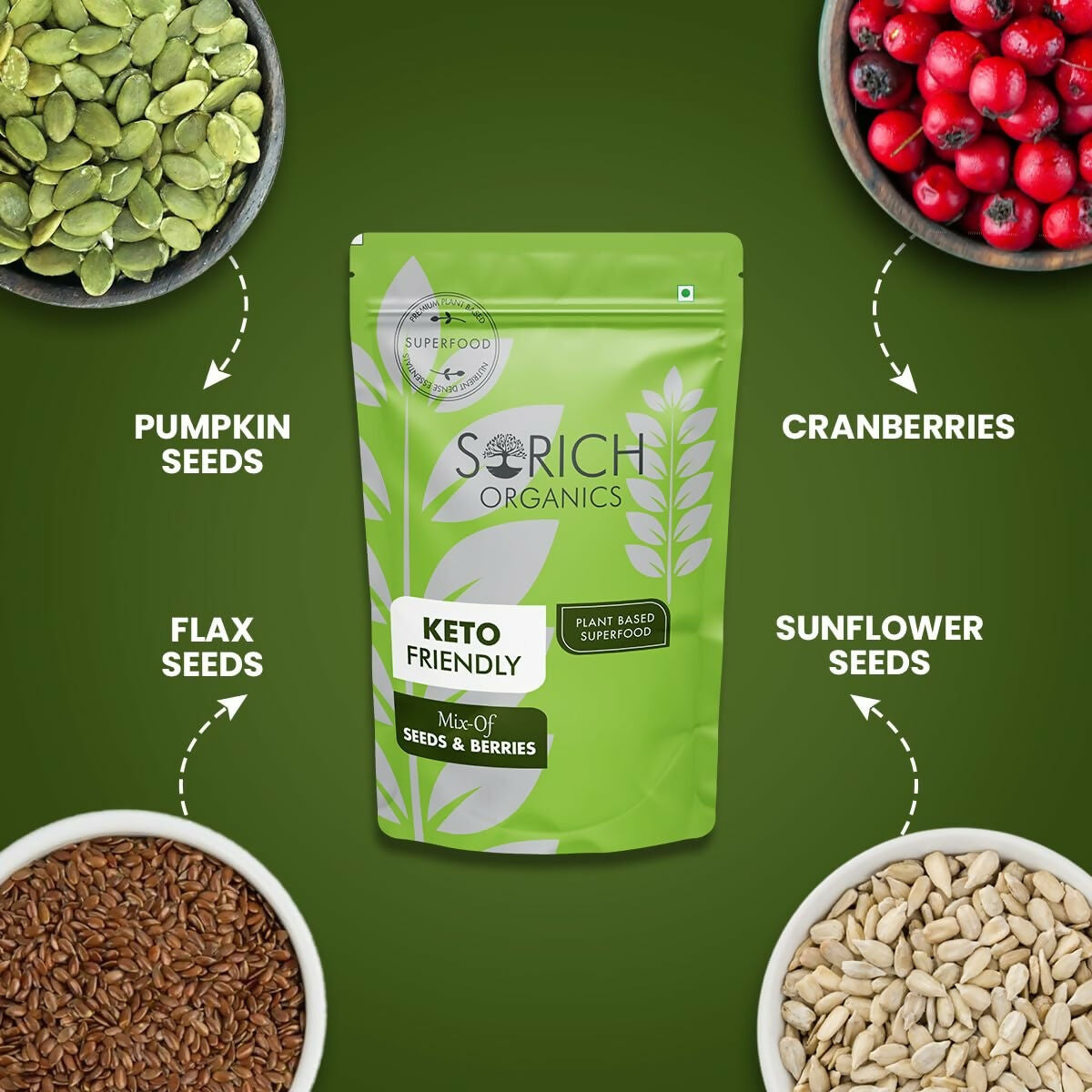 Sorich Organics Keto Mix Seeds and Berries - Distacart
