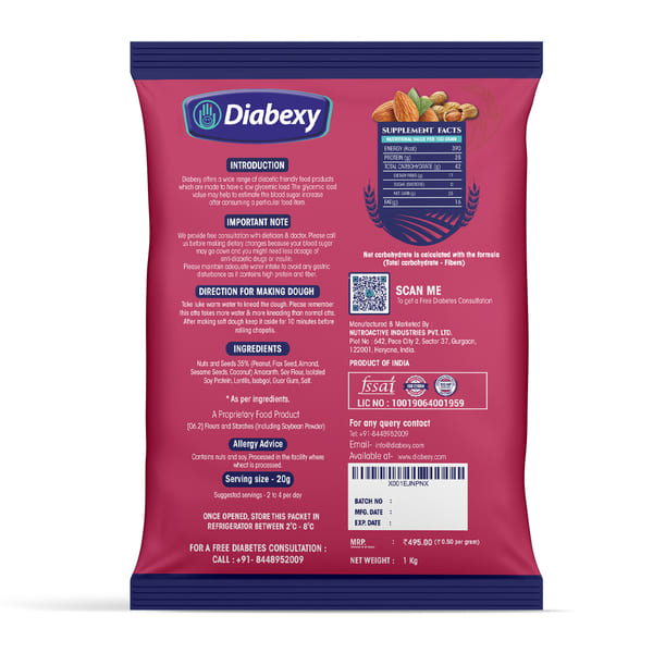 Diabexy Atta Gluten Free - Distacart