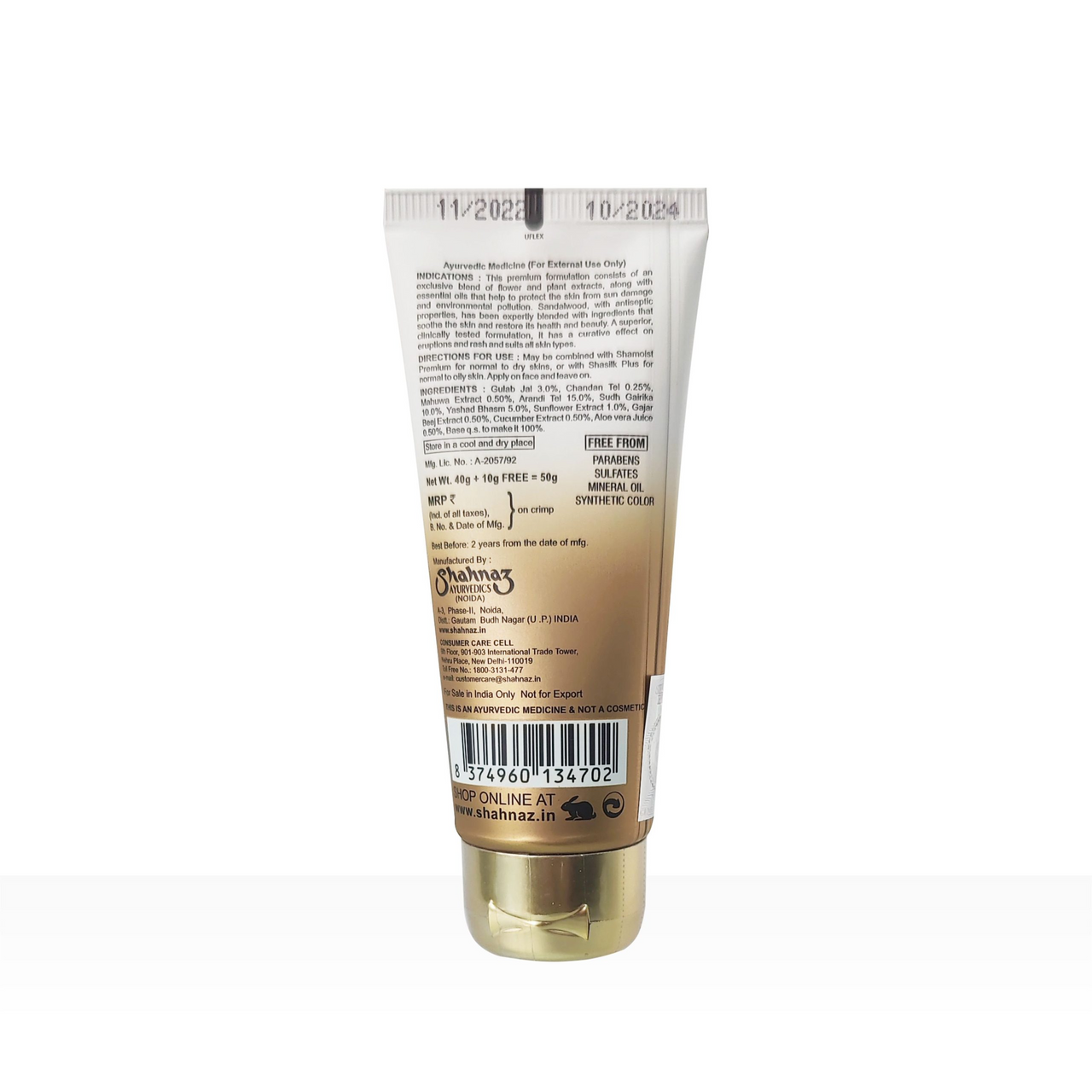 Shahnaz Husain Shabase Premium Organic Sandalwood Protective Base - Distacart