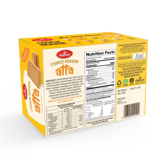 Haldiram's - Atta Cookies - Distacart