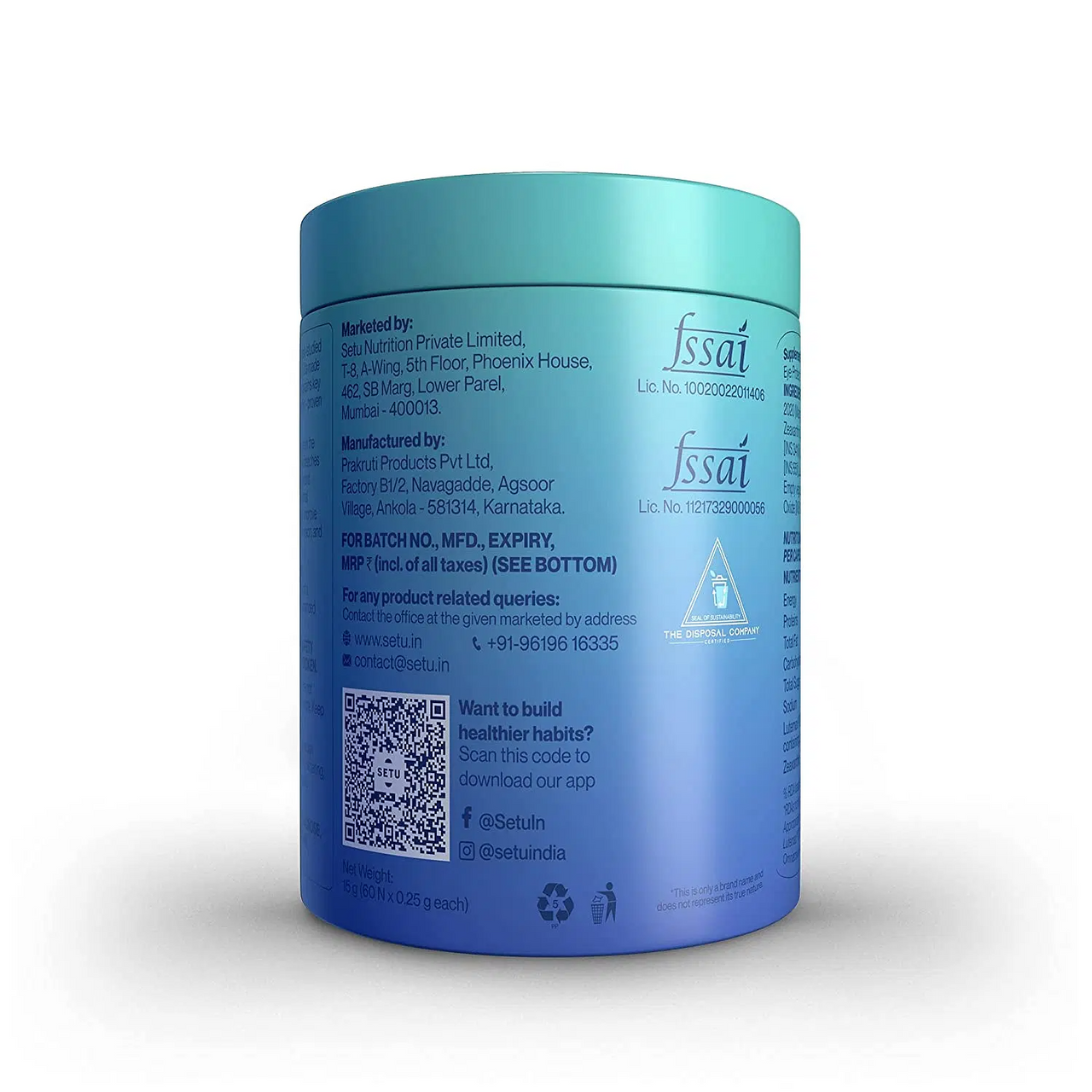 Setu Lutein & Zeaxanthin Tablets - Distacart