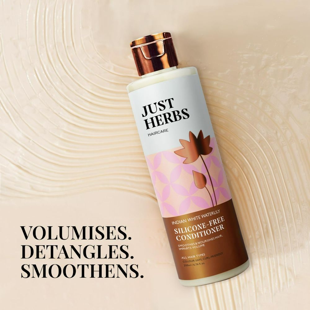 Just Herbs Kumuda Indian White Waterlily Hair Conditioner - Distacart