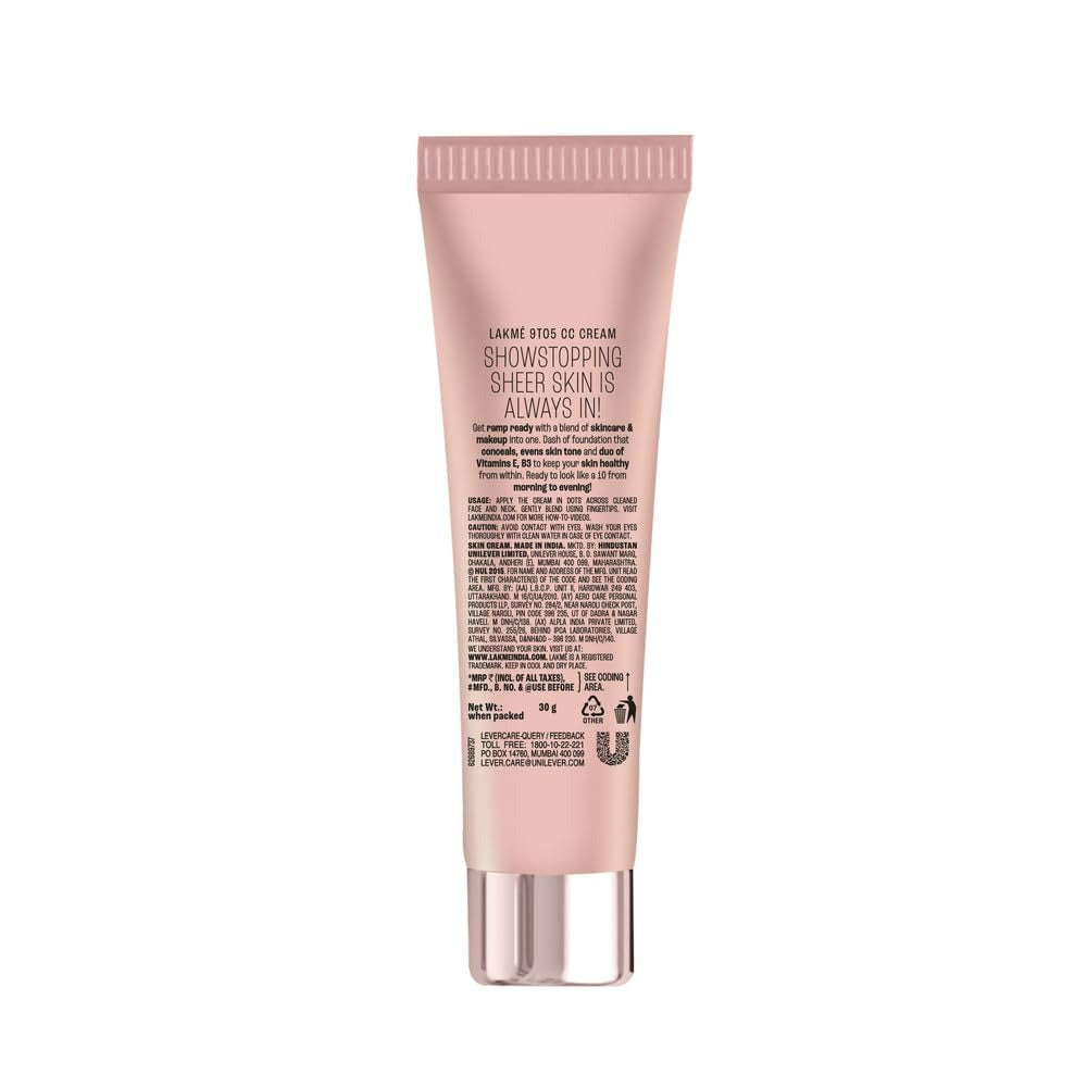 Lakme 9To5 Complexion Care Cream - Beige - Distacart