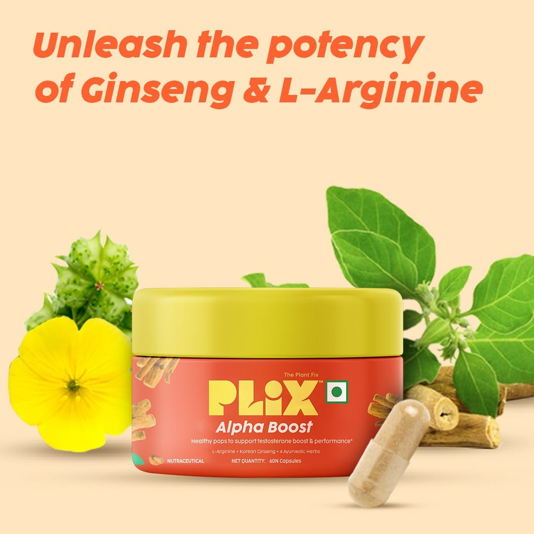 PLIX The Plant Fix Testosterone Booster Capsules for Men - Distacart