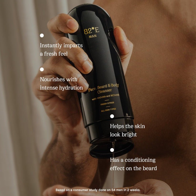 82°E By Deepika Padukone Face, Beard and Body Cleanser - Fresh Citrus - Distacart