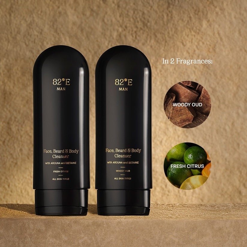 82°E By Deepika Padukone Face, Beard and Body Cleanser - Woody Oud - Distacart