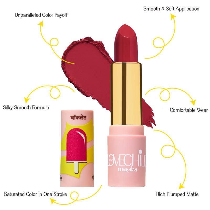 LoveChild By Masaba Gupta Luxe Matte Lipstick - 07 Hot-Pop - Distacart