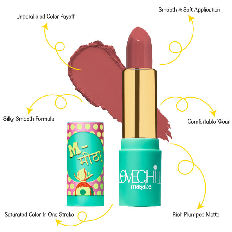 LoveChild By Masaba Gupta Luxe Matte Lipstick - 05 Meetha - Distacart