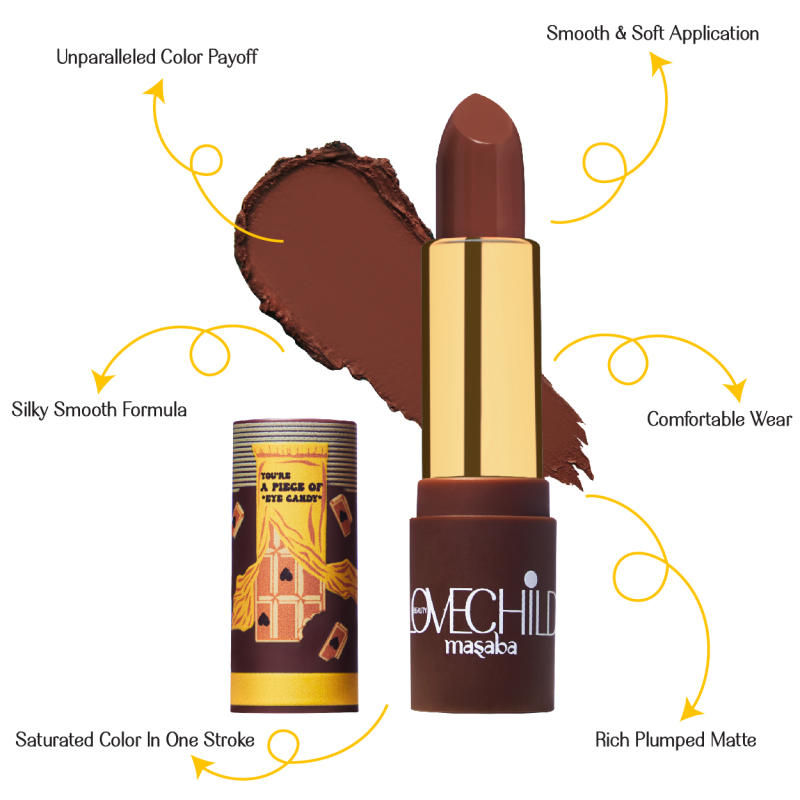 LoveChild By Masaba Gupta Luxe Matte Lipstick - 11 Bar-Fee - Distacart