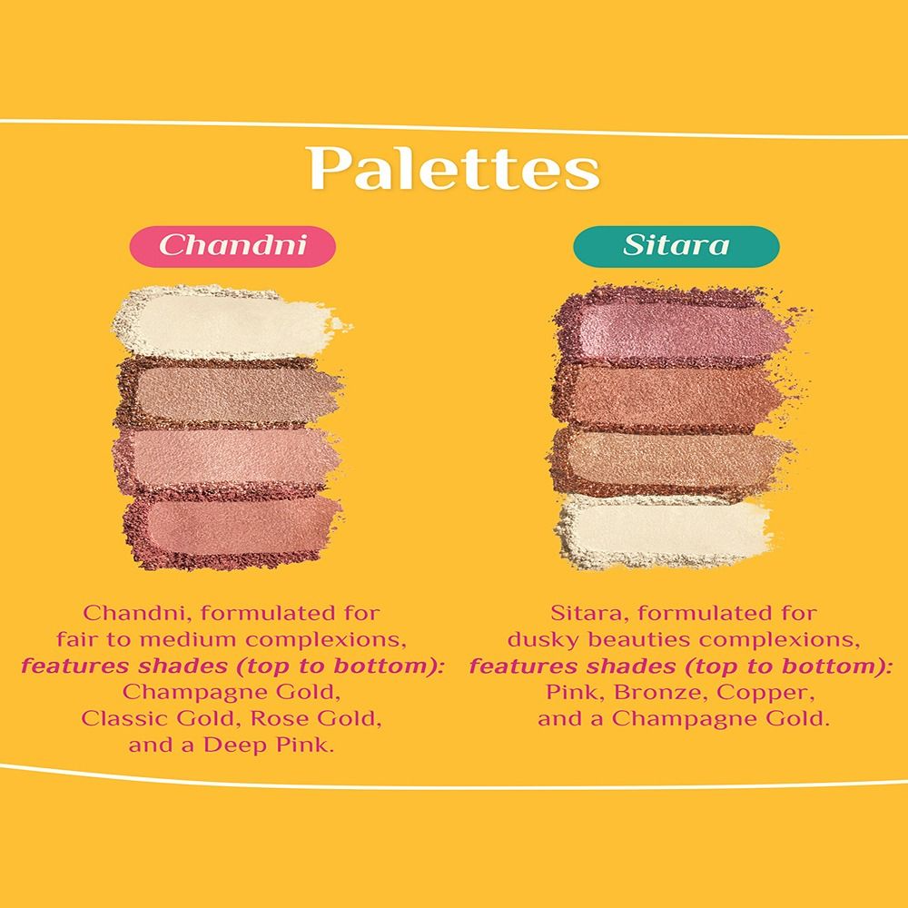 LoveChild By Masaba Gupta Highlighted Nakhre - Highlighter Palette - 01 Chandni - Distacart