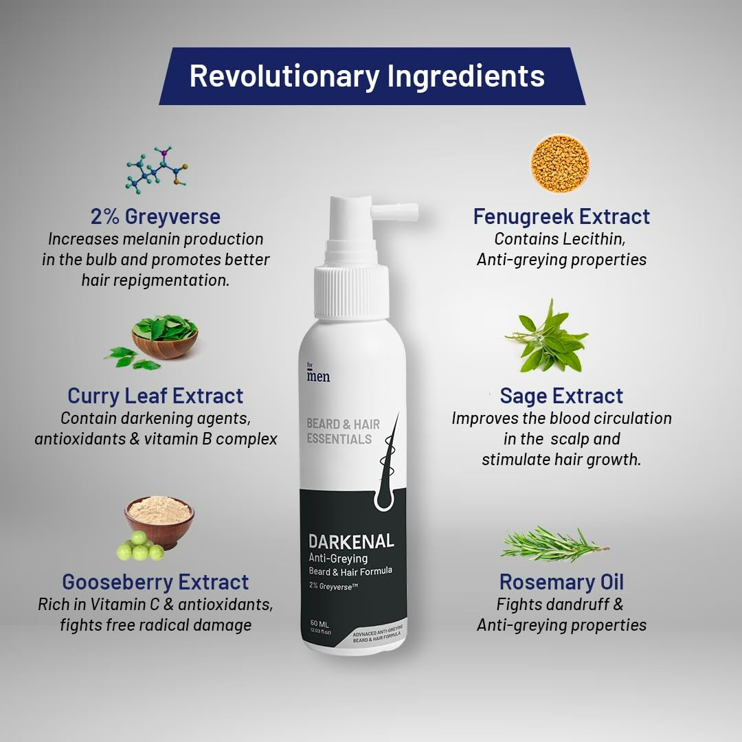 ForMen Darkenal Anti Greying Hair Serum - Distacart