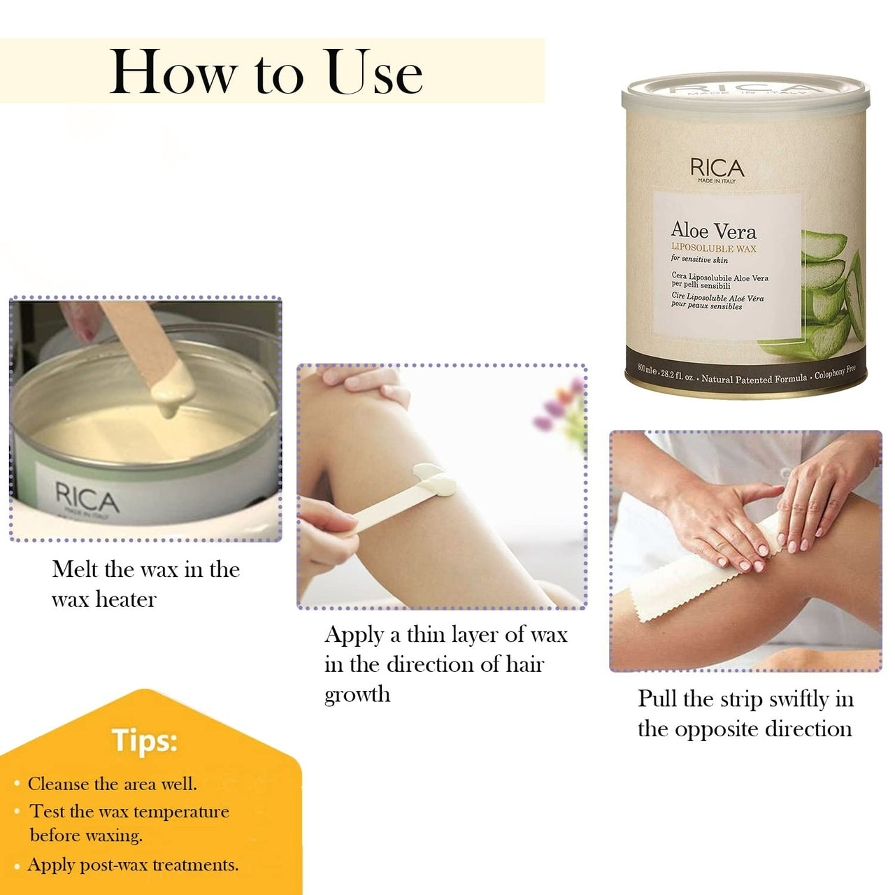 Rica Aloe Vera Liposoluable Wax - Distacart