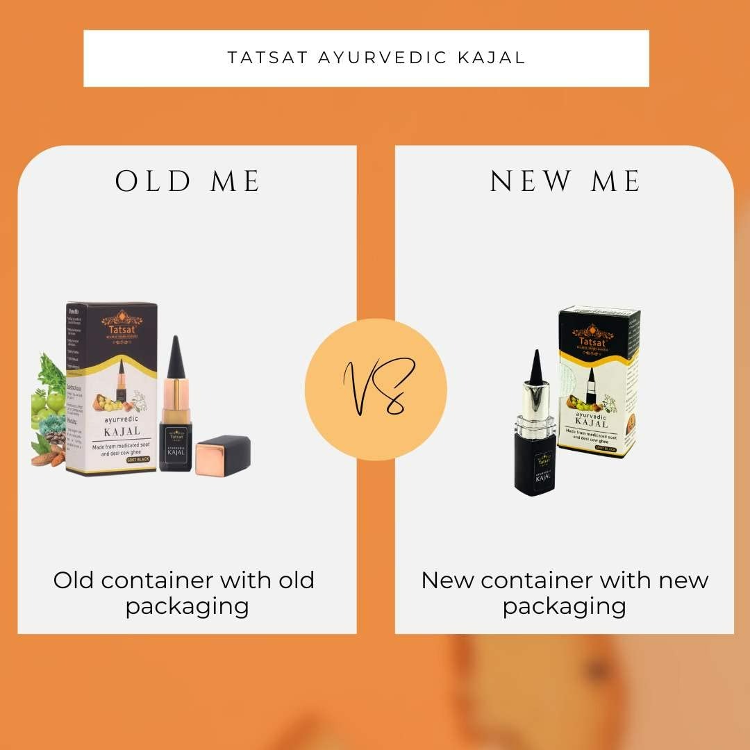 Tatsat 100% Natural Certified Ayurvedic Kajal With Pure Herbs - Distacart