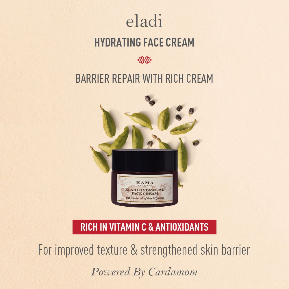 Kama Ayurveda Eladi Hydrating Ayurvedic Face Cream 50gm - Distacart