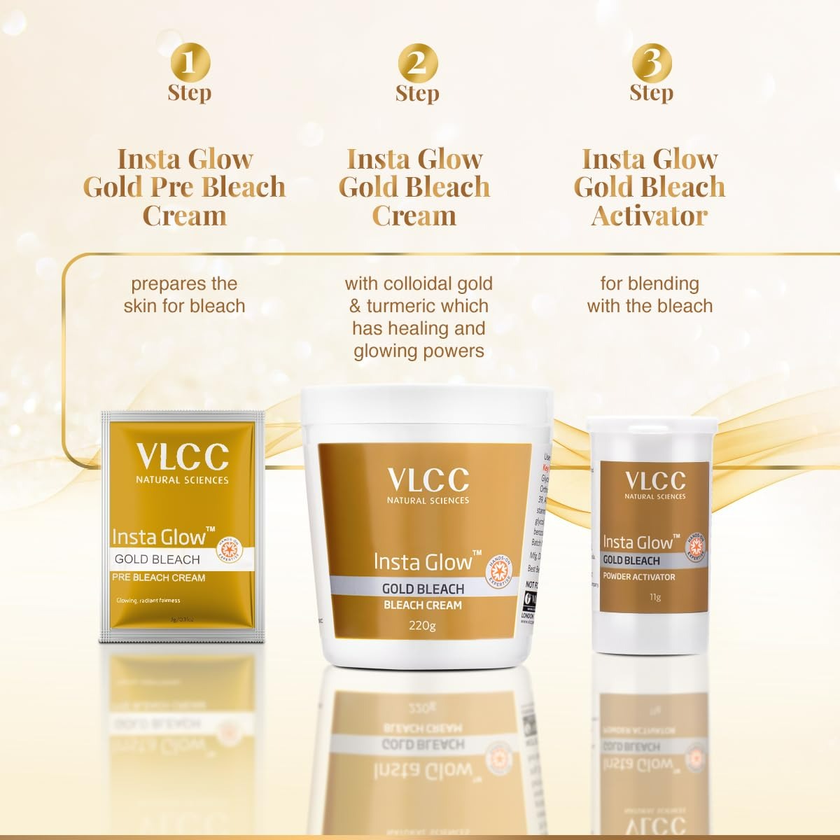 VLCC Insta Glow Gold Bleach - Distacart