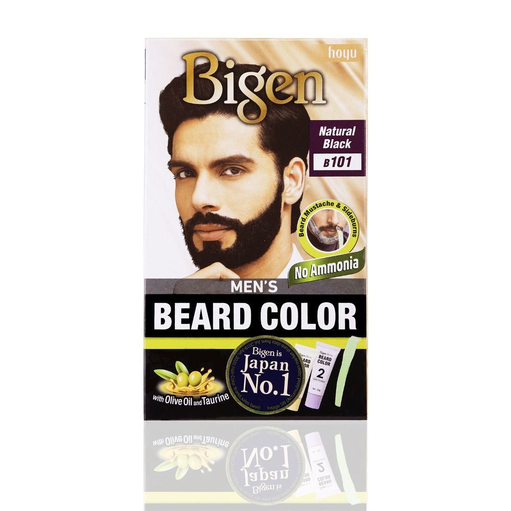 Bigen Mens Beard Colour Natural Black B101 - Distacart