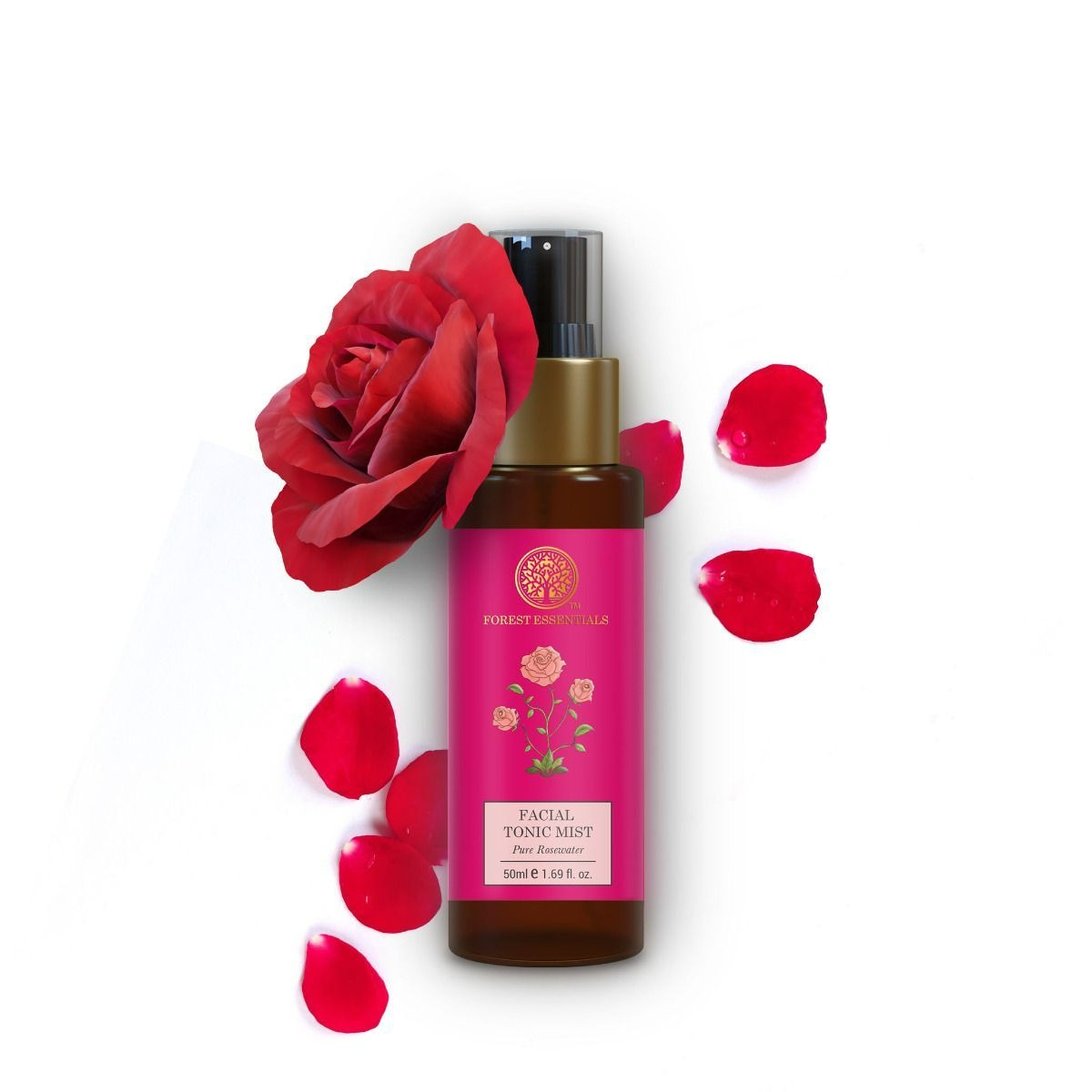 Forest Essentials Facial Tonic Mist Pure Rosewater - Distacart