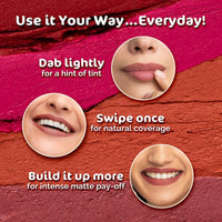 Thumbnail for Mamaearth Moisture Matte Long Stay Lipstick-Bubblegum Nude - Distacart
